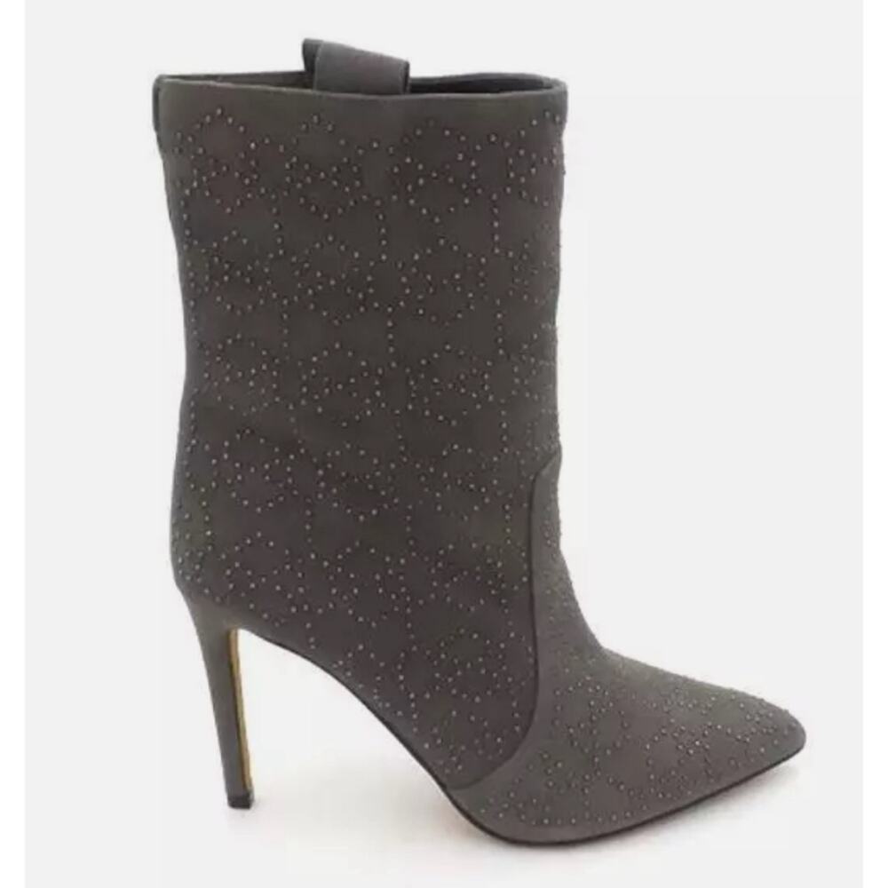Vince Camuto Studded Stiletto Boot Korikanta Power Gray Taupe Women's 7.5